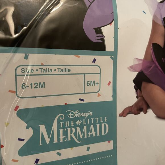 Disney Baby Ursula Infants' Costume Size 6-12 Month - Picture 3 of 4